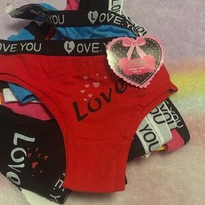 Kids Underwear Set - Red, Black, Pink